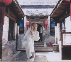 Grandmaster Yang Fansheng performing the martial art system of Xingyi Quan.