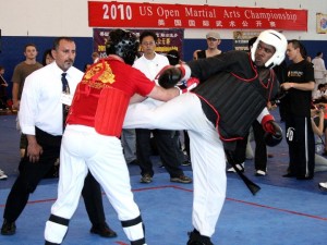 Sparring competition at US Open Martial Arts Championship organized by the WFMAF