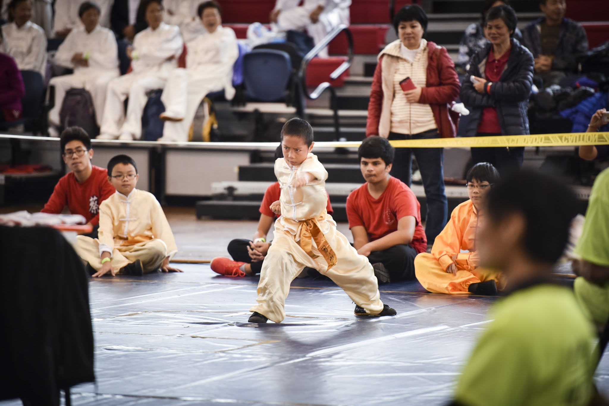 Youth competitor performing Southern Kung Fu at the US Open Martial Arts Championship, organized by the WFMAF.