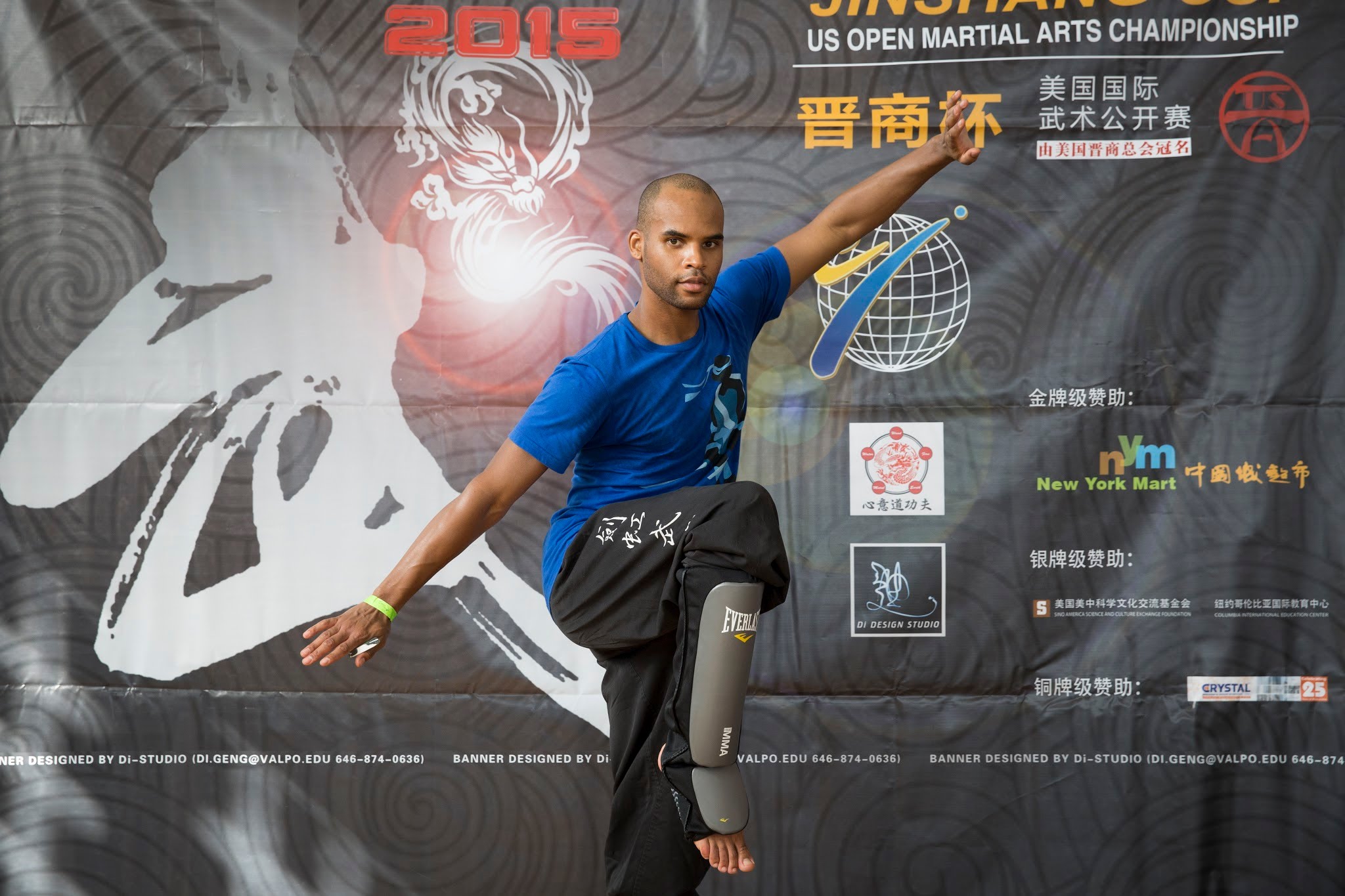 Competitor of The US Open Martial Arts Championship posing for a picture