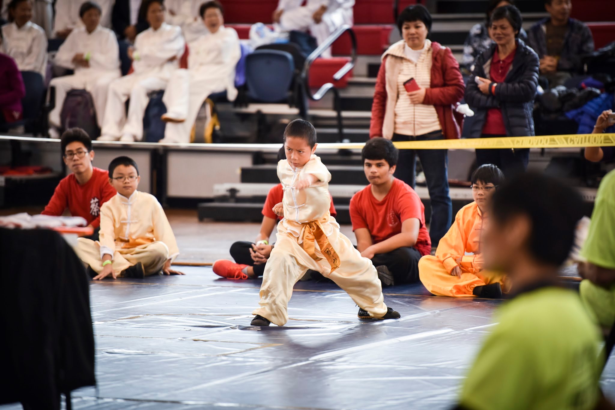 Children's martial arts forms performed at The US Open Martial Arts Championship